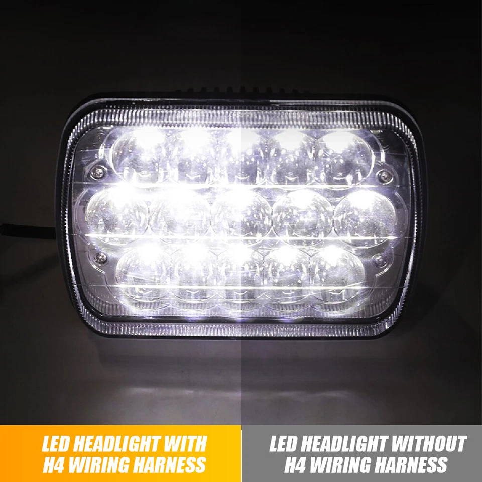 H4 LED Headlight Brightness Intensifier Wiring Harness For Dodge D150 D250 D350 - Image 4 of 4