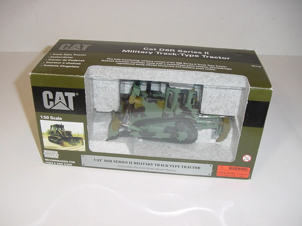 1/50 CAT D8R Series 2 Military Track Type Tractor W/Ripper by Norscot NIB!