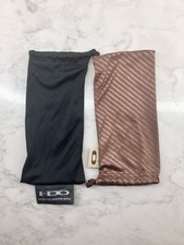Oakley  HDO Sunglasses Pouches - Black and Brown Striped Bags for Protection