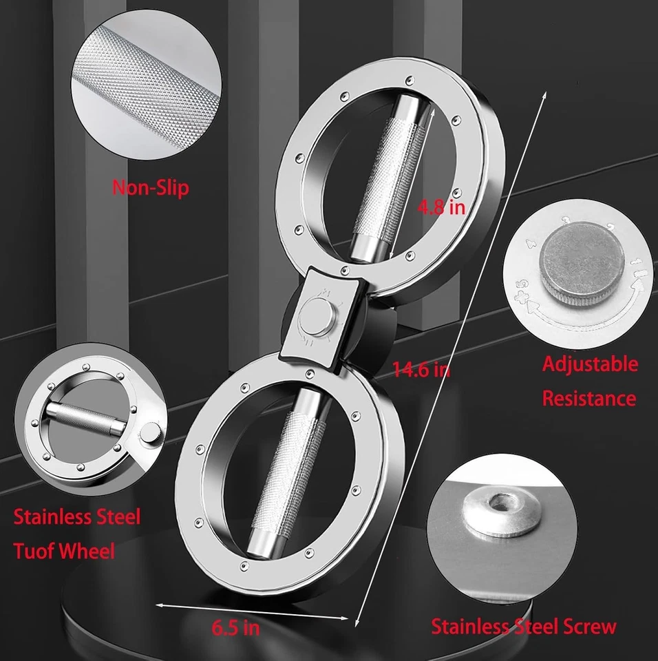 Entrenador de fuerza de antebrazo ajustable de 12 lb para la mejor experiencia de entrenamiento de brazos Foto 4 de 4