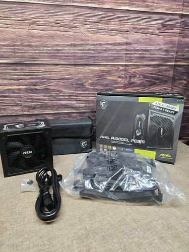 MSI - MAG A1000GL PCIE5 - Full Modular - 80 Plus Gold 1000W - ATX 3.1 Gaming...