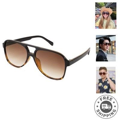 Vintage Retro 70s Large Squared Aviator Sunglasses for Women  display picture 1