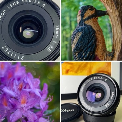 Nikon Series E 28mm F2.8 AIS Manual Focus Lens Nikon F Mount Test Pics Included