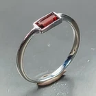 Fashion jewelry ring Natural Garnet Ring 925 Sterling Silver Size 6 /R471886