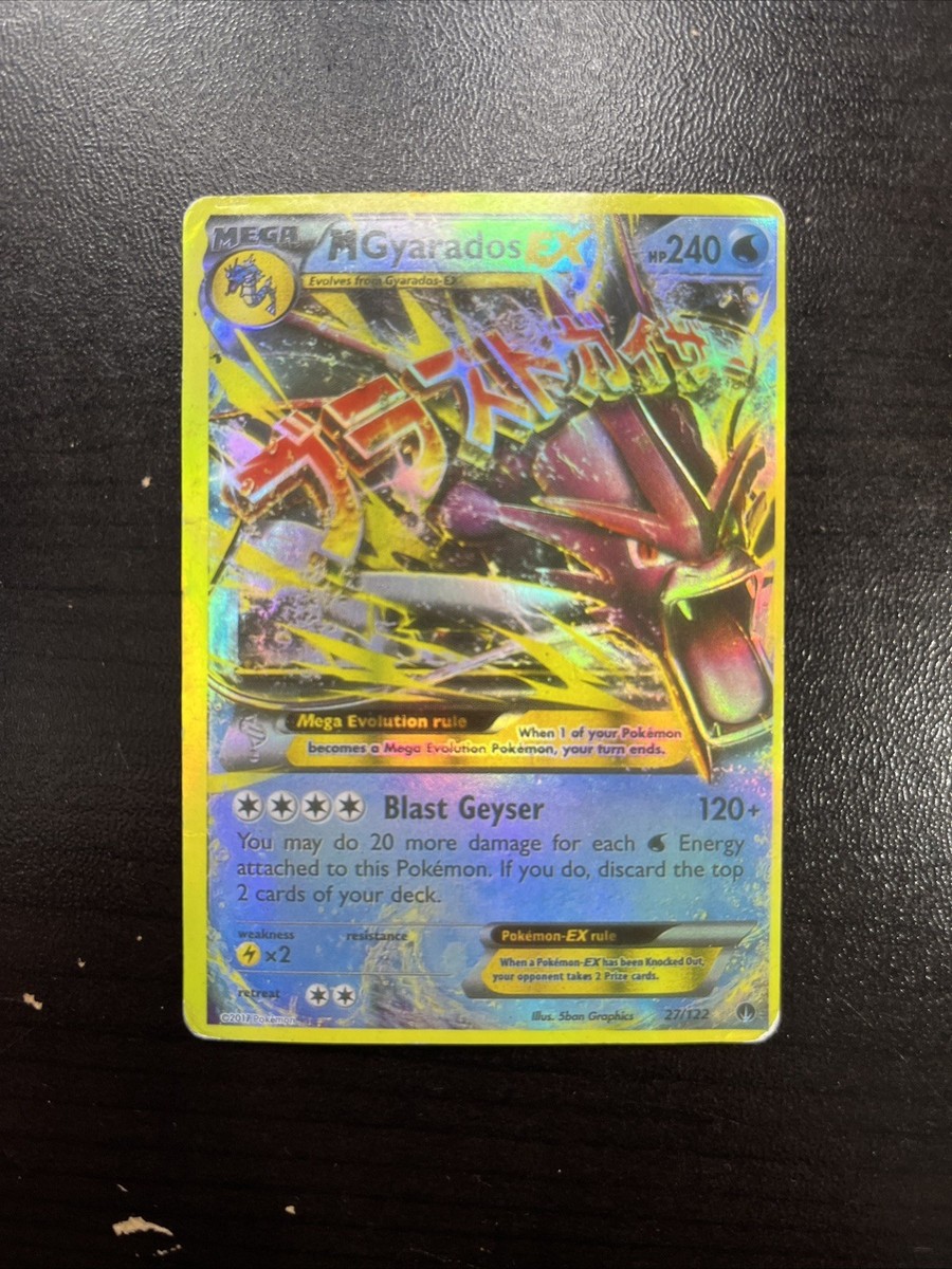 Pokemon X&Y Breakpoint Ultra Rare Holo EX Mega Gyarados Card Game