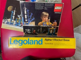 LEGO VINTAGE SPACE 483 - ALPHA-1 ROCKET BASE - COMPLETE WITH BOX INSTR INSERTS