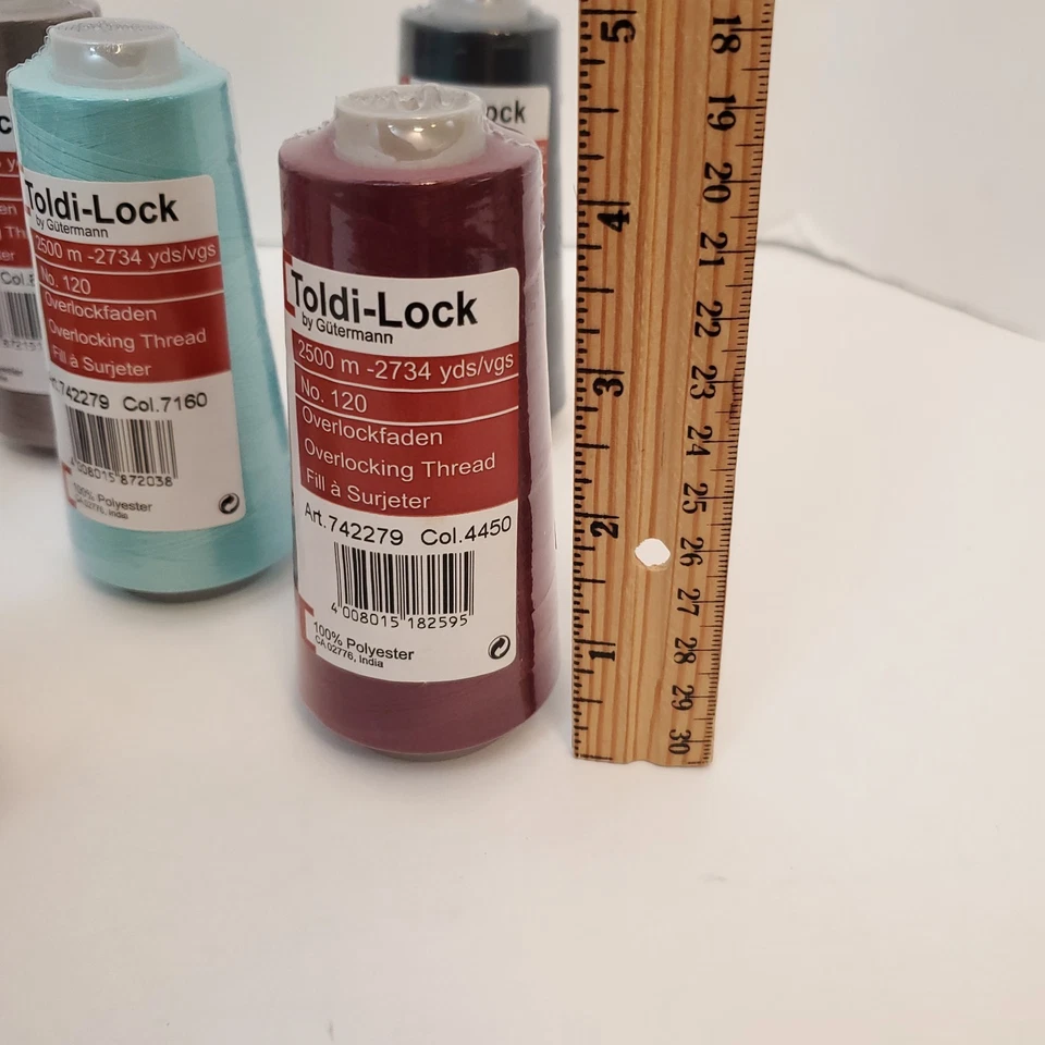 Lot Of 14 Toldi-Lock Gütermann Overlock Thread 2734 yds No 120 Multi Colors - Image 4 of 4