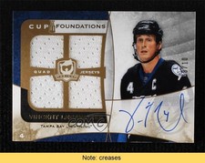 2008-09 The Cup Foundations Quad Jersey 8/10 Vincent Lecavalier Auto READ 0c3