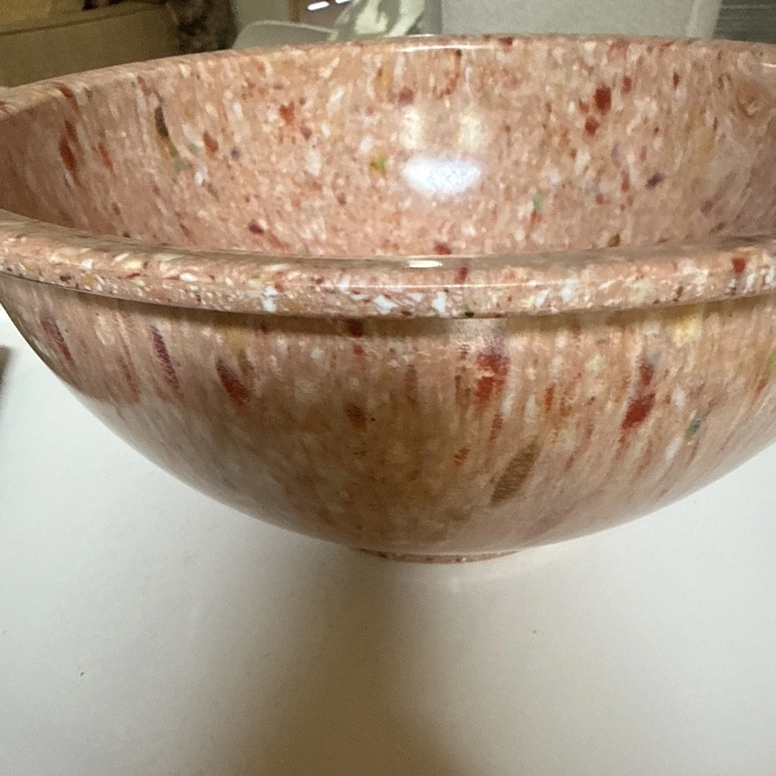 Vintage Texas Ware Melamine Confetti Speckled Medium Mixing Bowl #118 10”