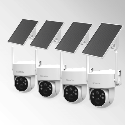 #ad Solar Battery Powered Security Camera WiFi6 Wireless Sys PTZ 3MP Outdoor 4PACK $79.99