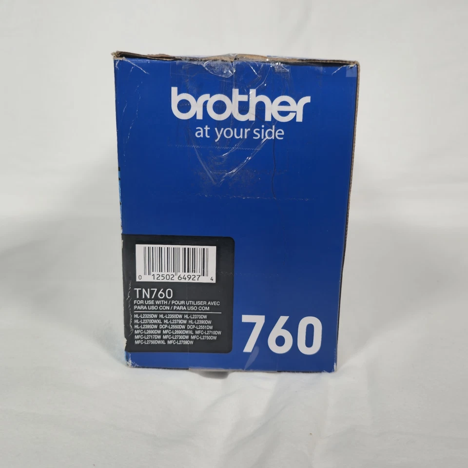 Cartucho de tóner negro de alto rendimiento original OEM Brother TN760  Foto 2 de 4