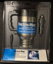 Vector Electro-Mug 12 Volt Heated Travel Mug Double Wall Stainless Steel 2002
