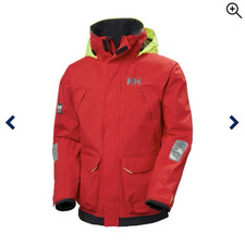 Helly Hansen Pier 4.0 Men's Waterproof Sailing Jacket Hood Red/Yellow/Black