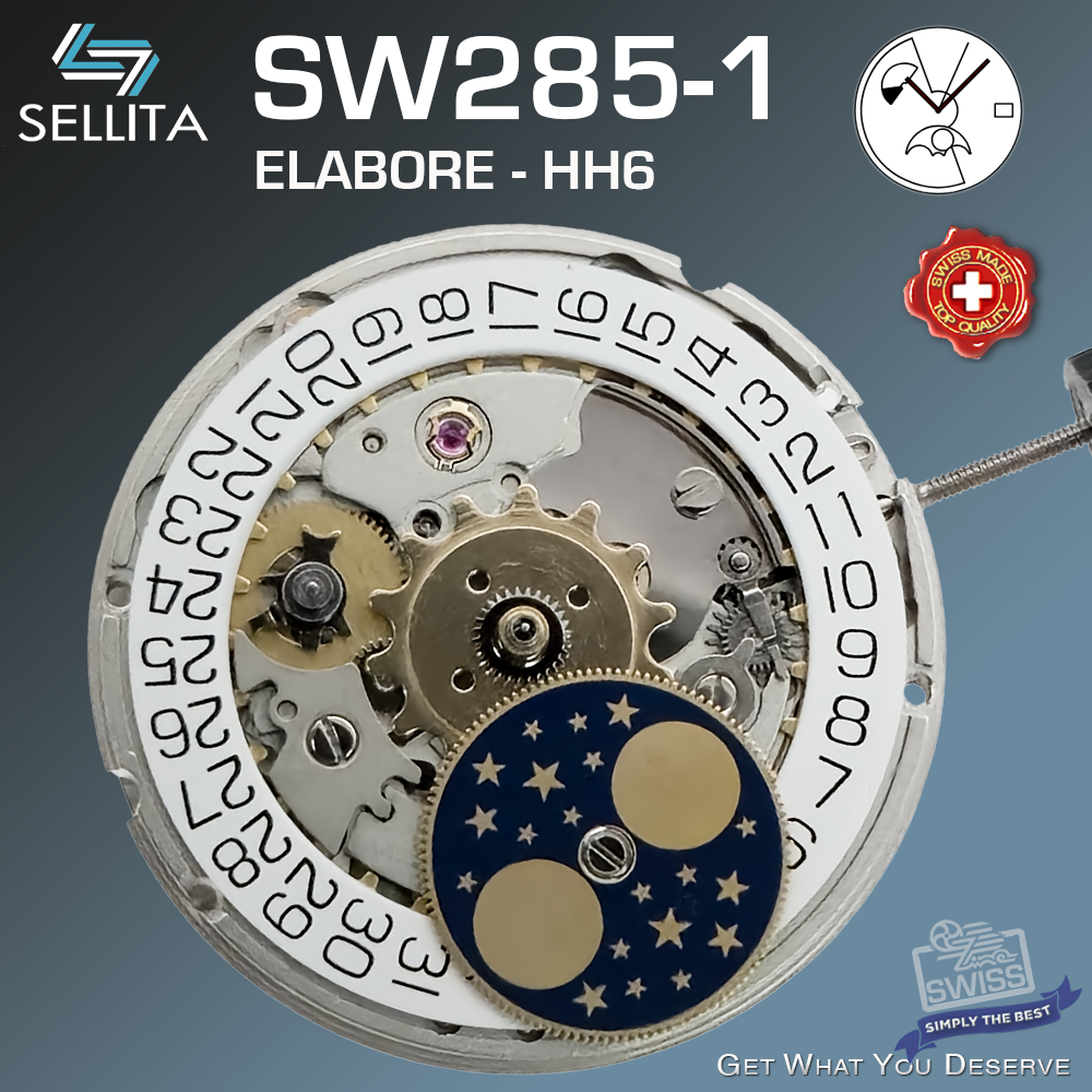 MOVEMENT AUTOMATIC SELLITA SW285-1, MOONPHASE | eBay