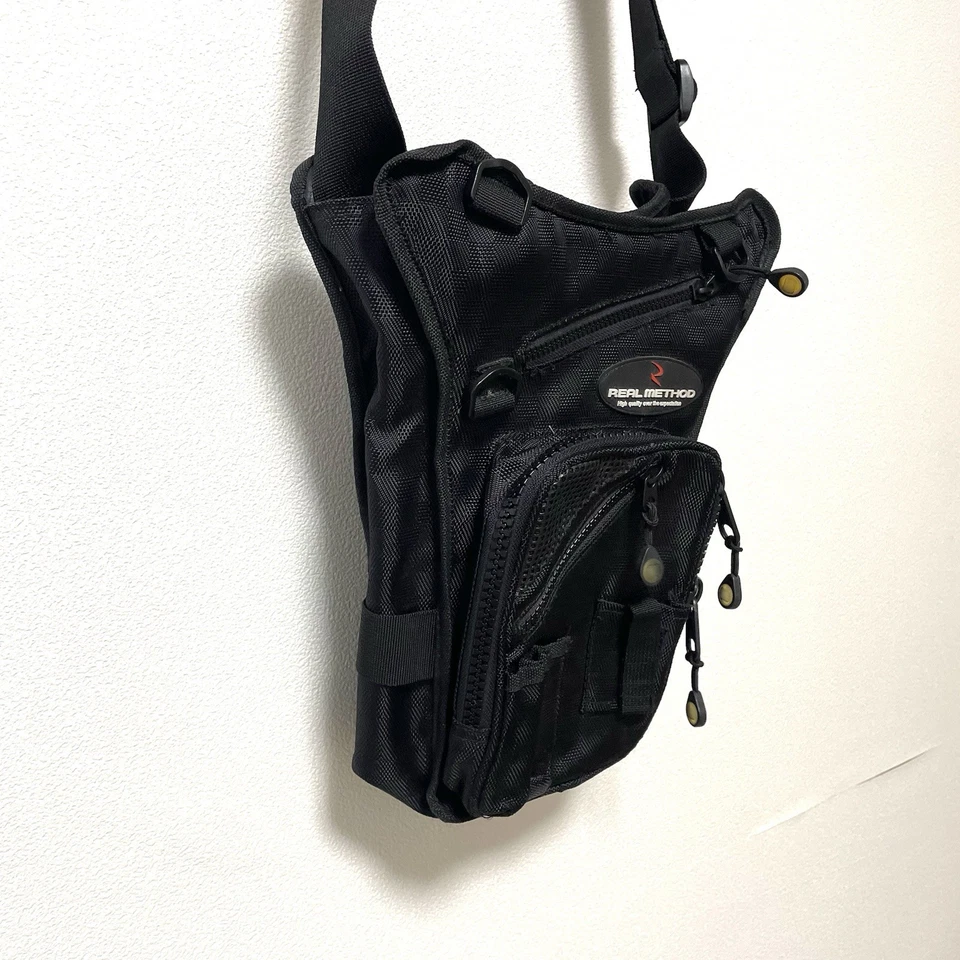 Real Method Shoulder Sling Bag Multi Pocket Cross Body Fishing Tackle Y2K 00s - Image 4 of 4