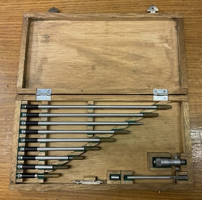 Mitutoyo Inside Micrometer Complete Set 3-12'', .001''