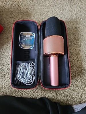Bonnok  Wireless Karaoke Microphone & Hifi Speaker Rose Gold (tested)