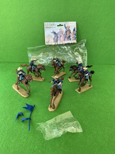 6 Paragon Cavalry Troopers 1/32 Painted 2007