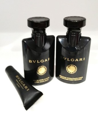 BVLGARI After Shave Balm + Hydrating Body Emulsion +Lip Balm 2+ Mini Bottles