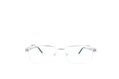 Insight 1003 C01 Silver Rectangle Eyeglasses Frames 56-17-150