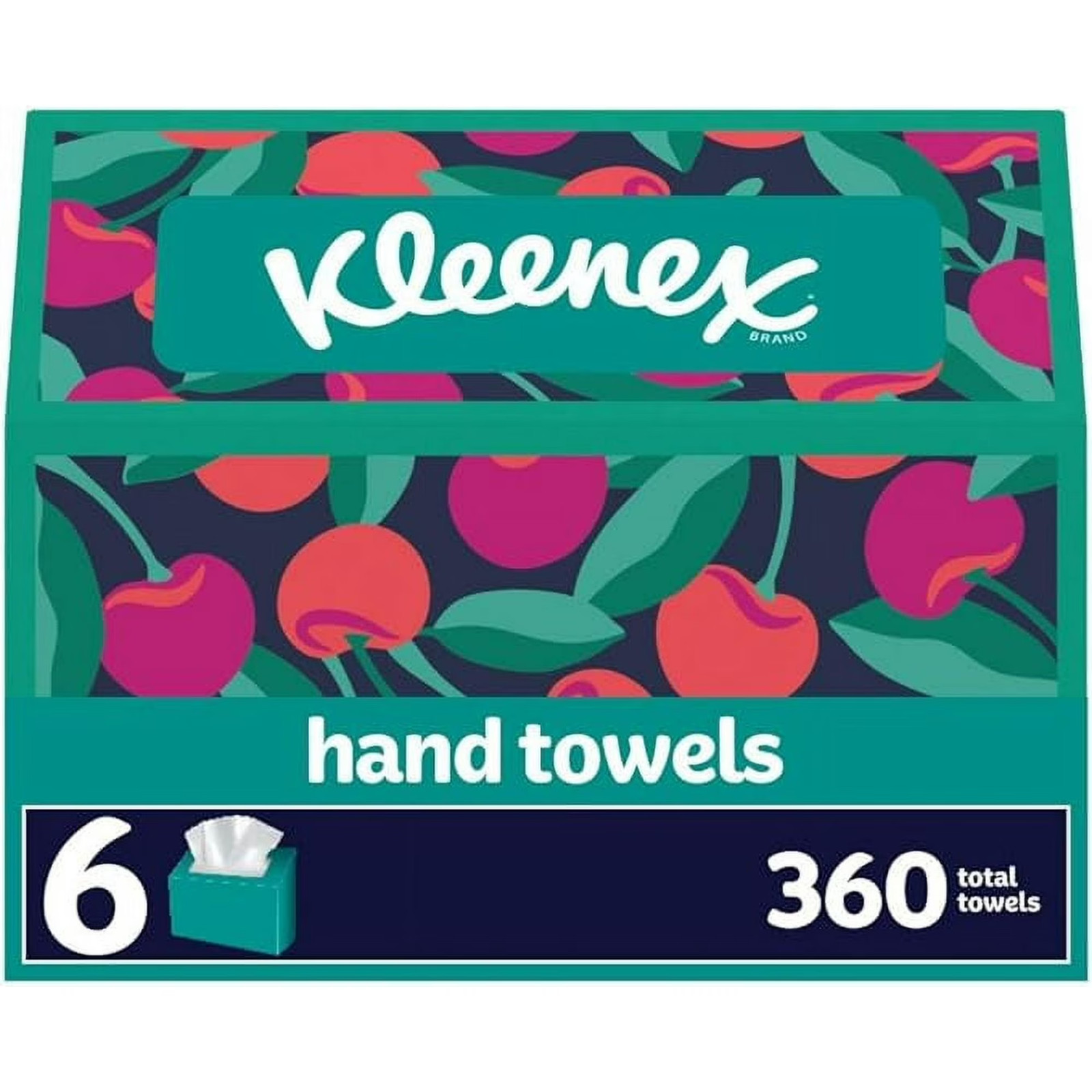 Kleenex Disposable Paper Hand Towels, 6 Boxes, 60 Tissues per Box (360 Total)