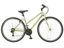 Coyote Prima Ladies Trapeze Hybrid Bicycle, 700c Wheel, 18 Speed – Champagne