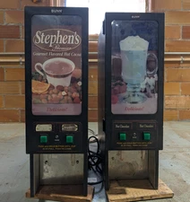 Lot of 2 ~ Bunn FMD-2 Powder Mix Dispenser, Black Base, 2 Hoppers - PARTS ONLY