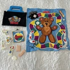 Vintage Fisher Price Get Better Bear Doctor Bag Game Pretend Play Dr.