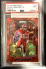 2020 Panini Prizm Patrick Mahomes #124 Red Ice Prizm PSA 9 Color Match
