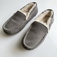 Fireside By Dearfoams Women's Mel Genuine Shearling Moccasin Slipper Size 7