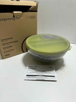 Pampered Chef Retired 5-Piece Salad Cutting Bowl 8.5'' NEW Open Box
