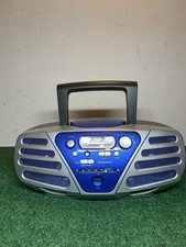 Magnavox MCS210SL/17 CD Player Blue Boom Box, AM/FM Radio - READ DESCRIPTION -