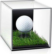 Qunclay Golf Ball Display Case, Hole in One Golf Ball Display Case Holder, Cube