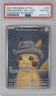 Graded 2023 PKM SVP EN-SV BSP Pikachu #085 Grey Felt Hat X Van Gogh Card PSA 10