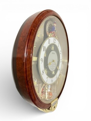 Seiko Melodies in Motion Musical Wall Clock Plays 7 Beatles Songs
