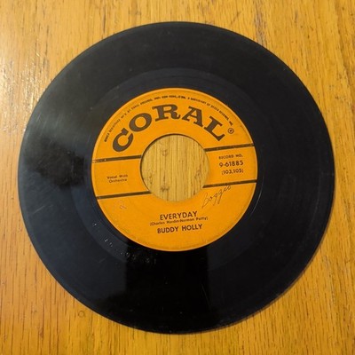 Buddy Holly Everyday / Peggy Sue 45 RPM 1957 Coral 