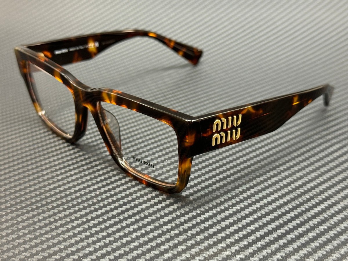 MIU MIU MU 02XV VAU1O1 Honey Tortoise Women's 54 mm Eyeglasses | eBay