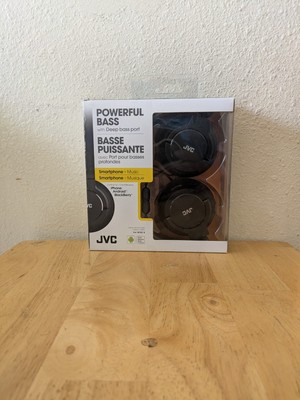 JVC HA-SR185-B Over The Ear Powerful Bass Headphones - Black (Brand New)