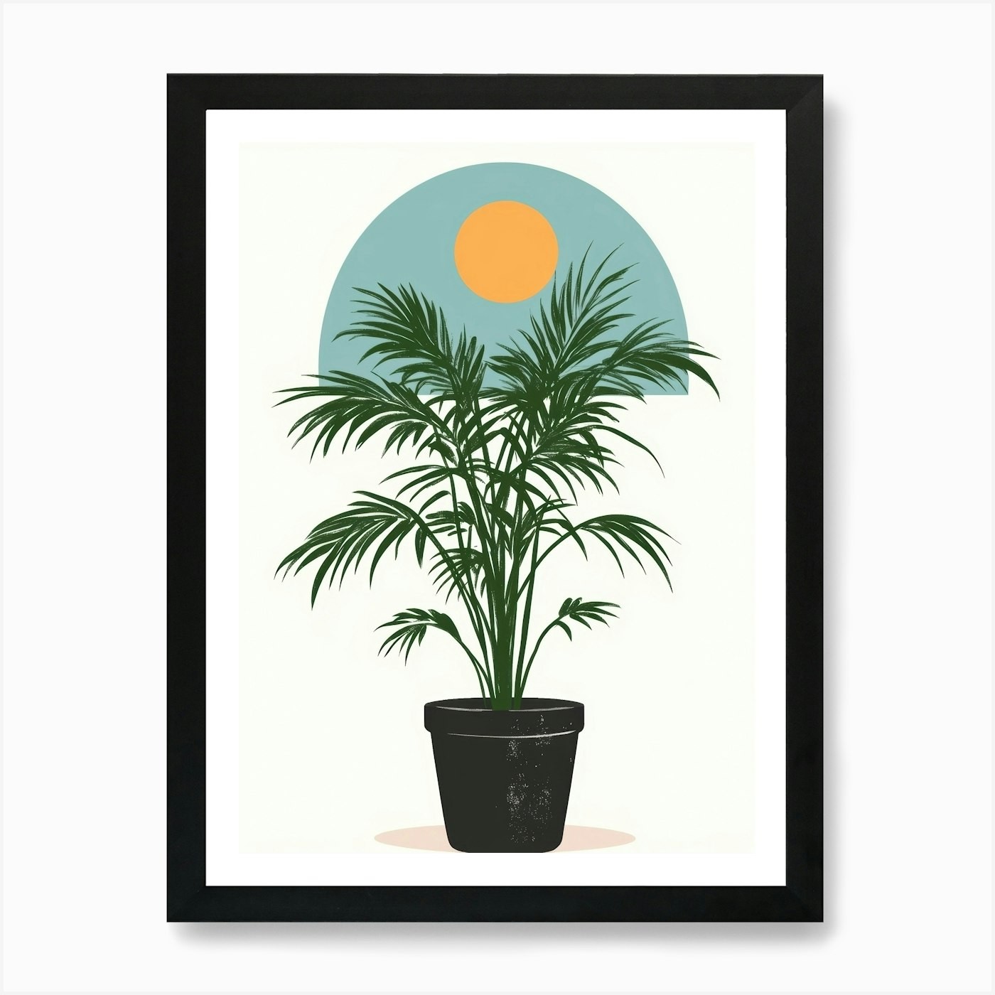 Palm Tree 76 Framed Wall Art Canvas Print Poster Picture Decor