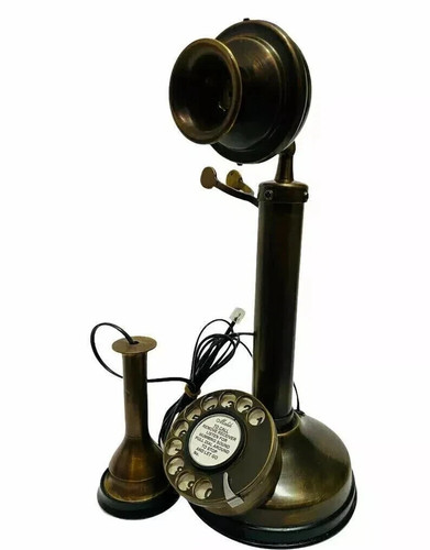 Antique Rotary Dial Candlestick Telephone Vintage Working Landline Retro Phone - Picture 4 of 6
