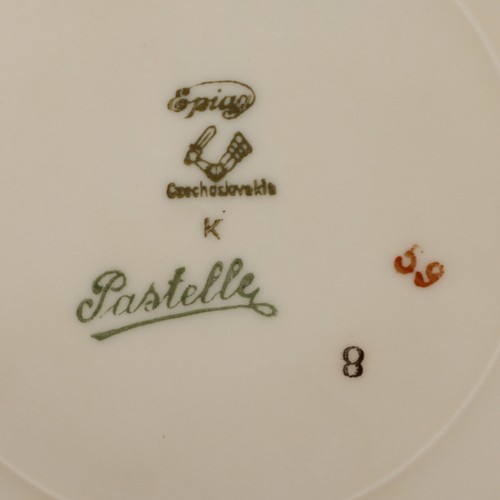 Epiag Pastelle 6038 Bread Plate 6 3/8" Cream Smooth Gold Rim China Vintage 1941 - Picture 3 of 3