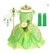 BOOK DAY Disney Girls' Cosplay Tinker  Bell Costume Fairy Princess Fancy Dress