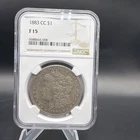1883 CC $1 Morgan Silver Dollar - NGC F 15 - Free Shipping