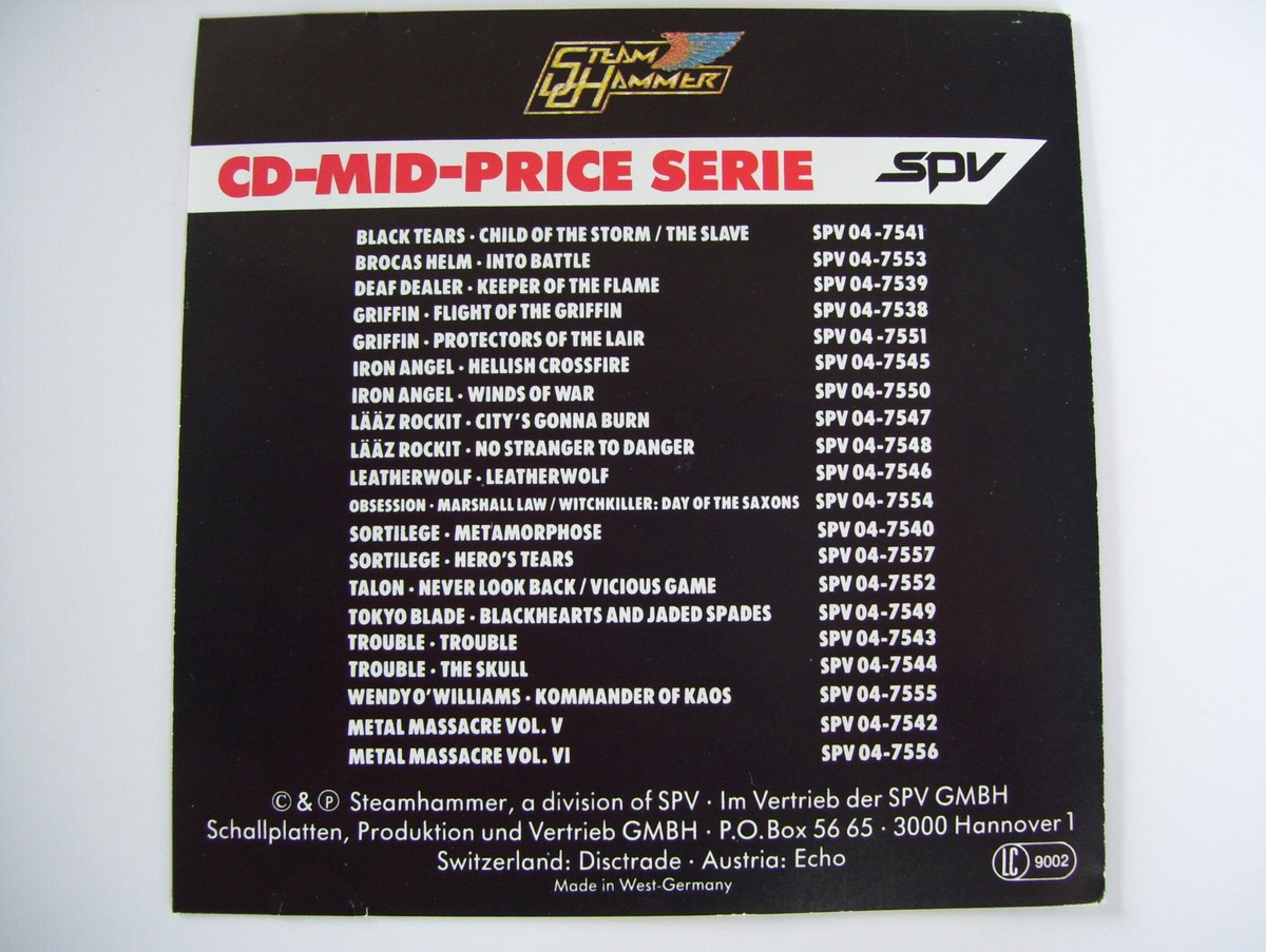 TOKYO BLADE Blackhearts & Jaded Spades CD 1985 MEGA RARE ORIG. SPV