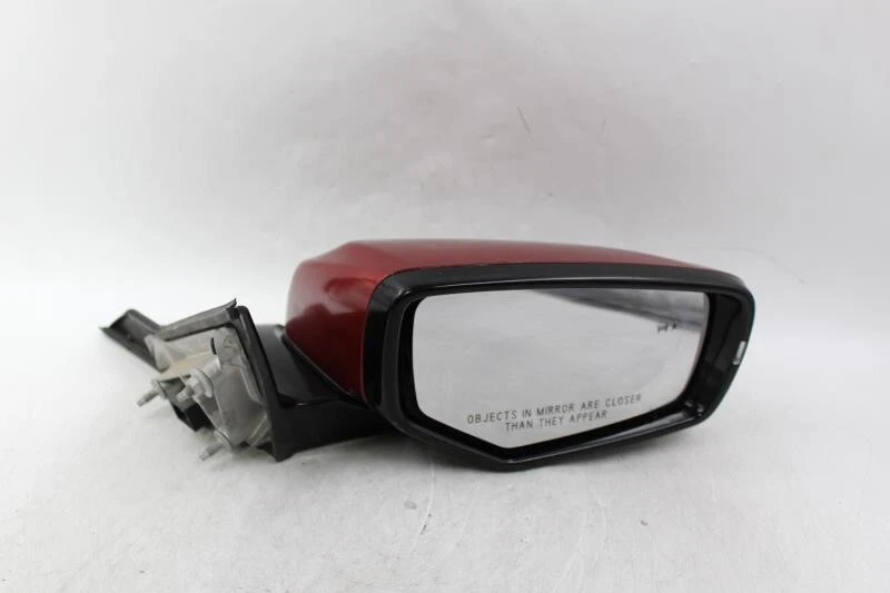 Espejo retrovisor de puerta rojo del lado derecho del pasajero eléctrico compatible con Cadillac CTS 2016-2019 OEM 29477 Foto 4 de 4