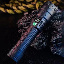 LED Flashlight USB Rechargeable Torch Light High Power Tactical Flashlight D2P3
