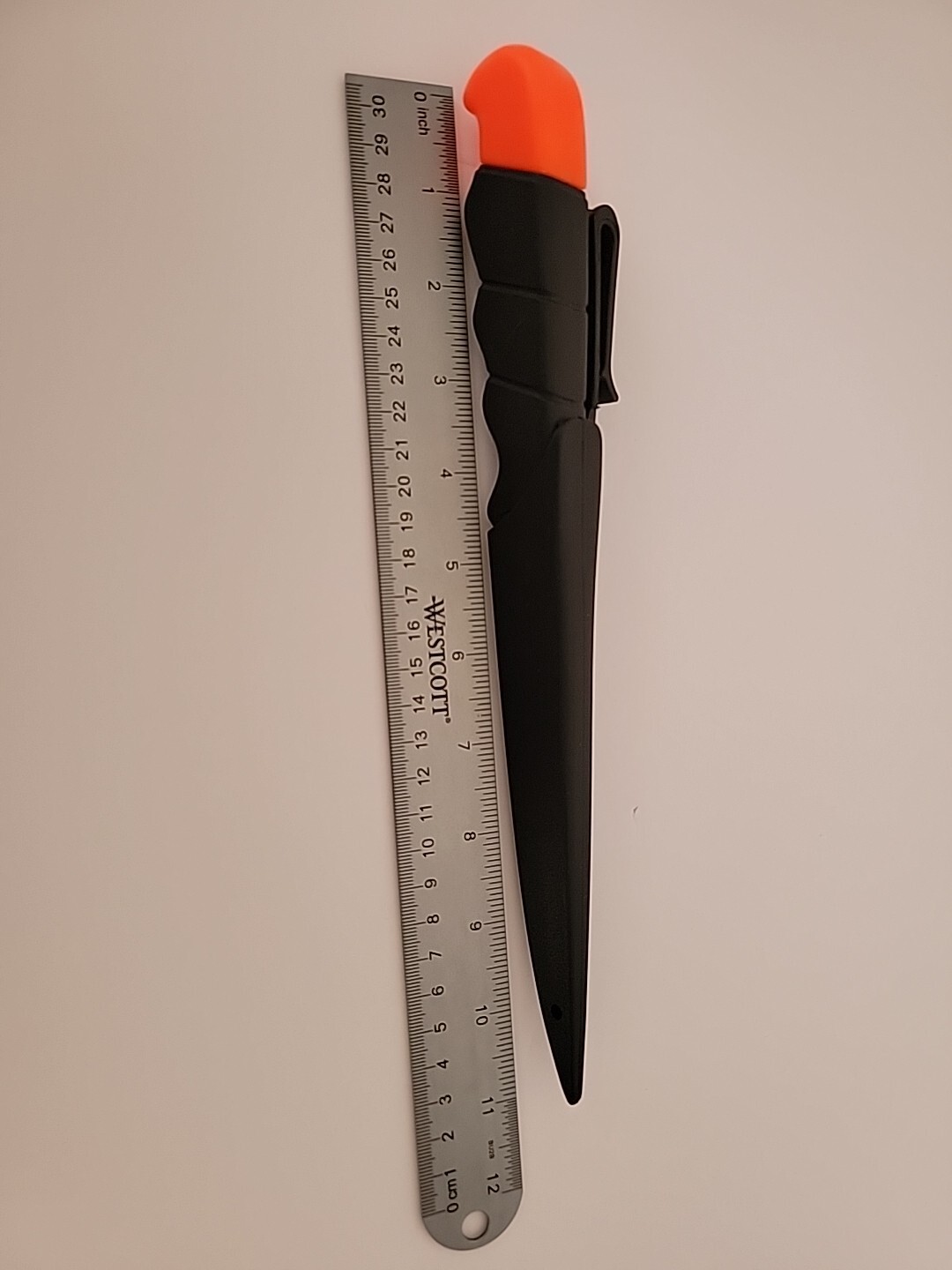 (Fillet Knife) 5" Wet Work W (Sheath) Black/Orange (Fishing Knife) New Open Box