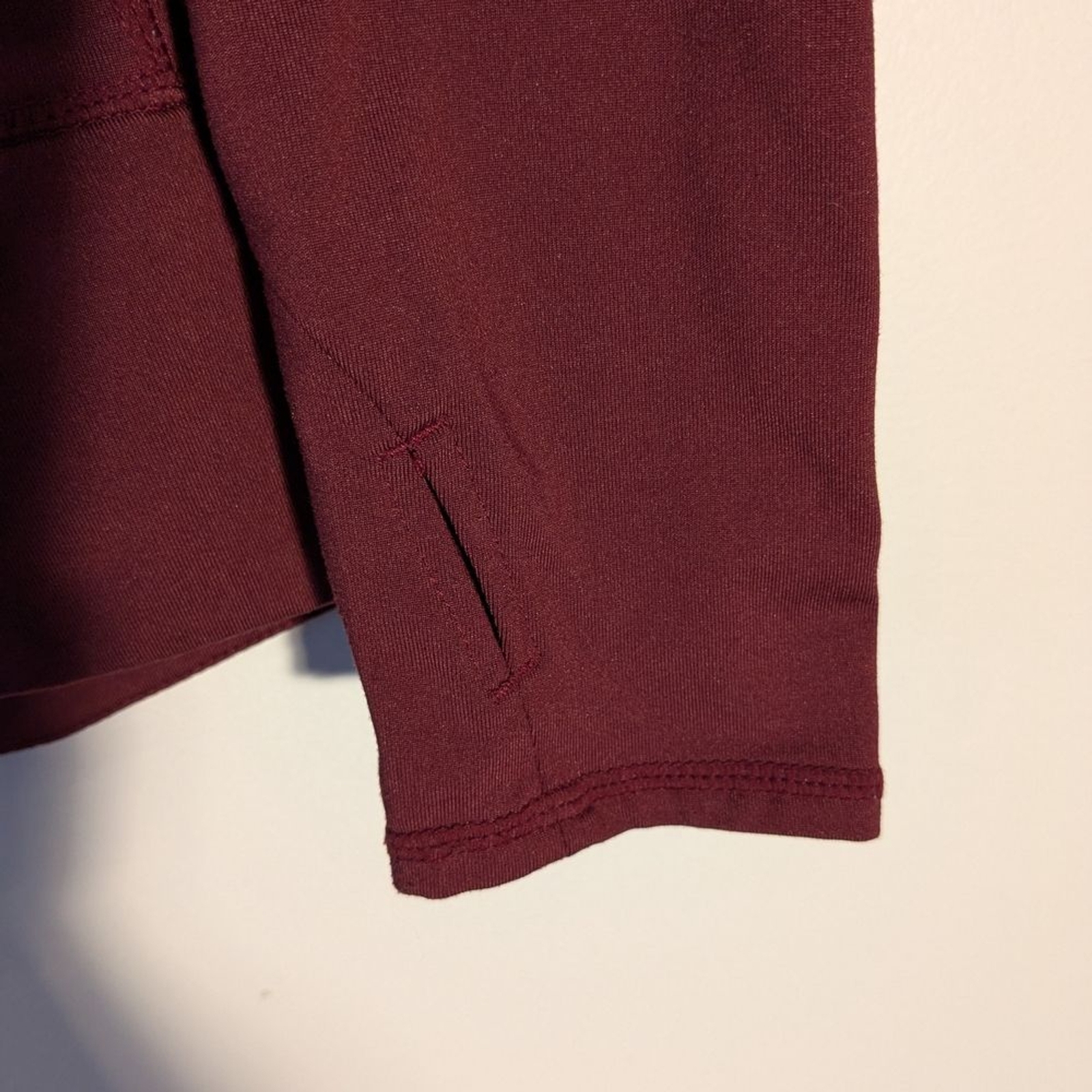 Maroon Quarter-Zip Pullover S - image 3