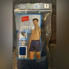 Men’s Hanes Boxer Briefs-4 Pack Size Small