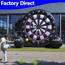 Commerical PVC 10FT Inflatable Foot Dart Board Golf Soccer Dart For Fun W/Blower